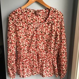 dmbm floral blouse size small